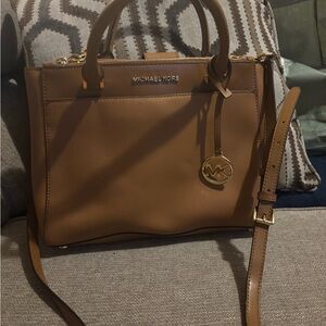 Michael Kors Tan Satchel Bag